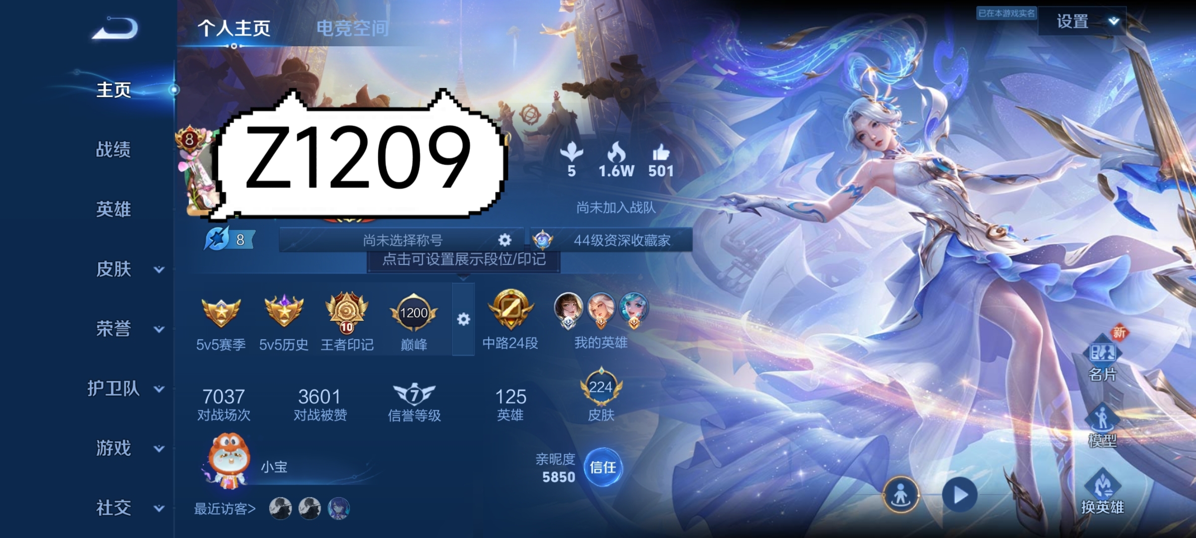 Z1209安卓Q区王者 有二次无冻结，666💰 贵族8，224皮，3水晶，9传说，3星传说，最初的交响，天鹅之梦，金貂蝉，粉武则天，情人节西施，蛇年妲己，小女号 营地373167192